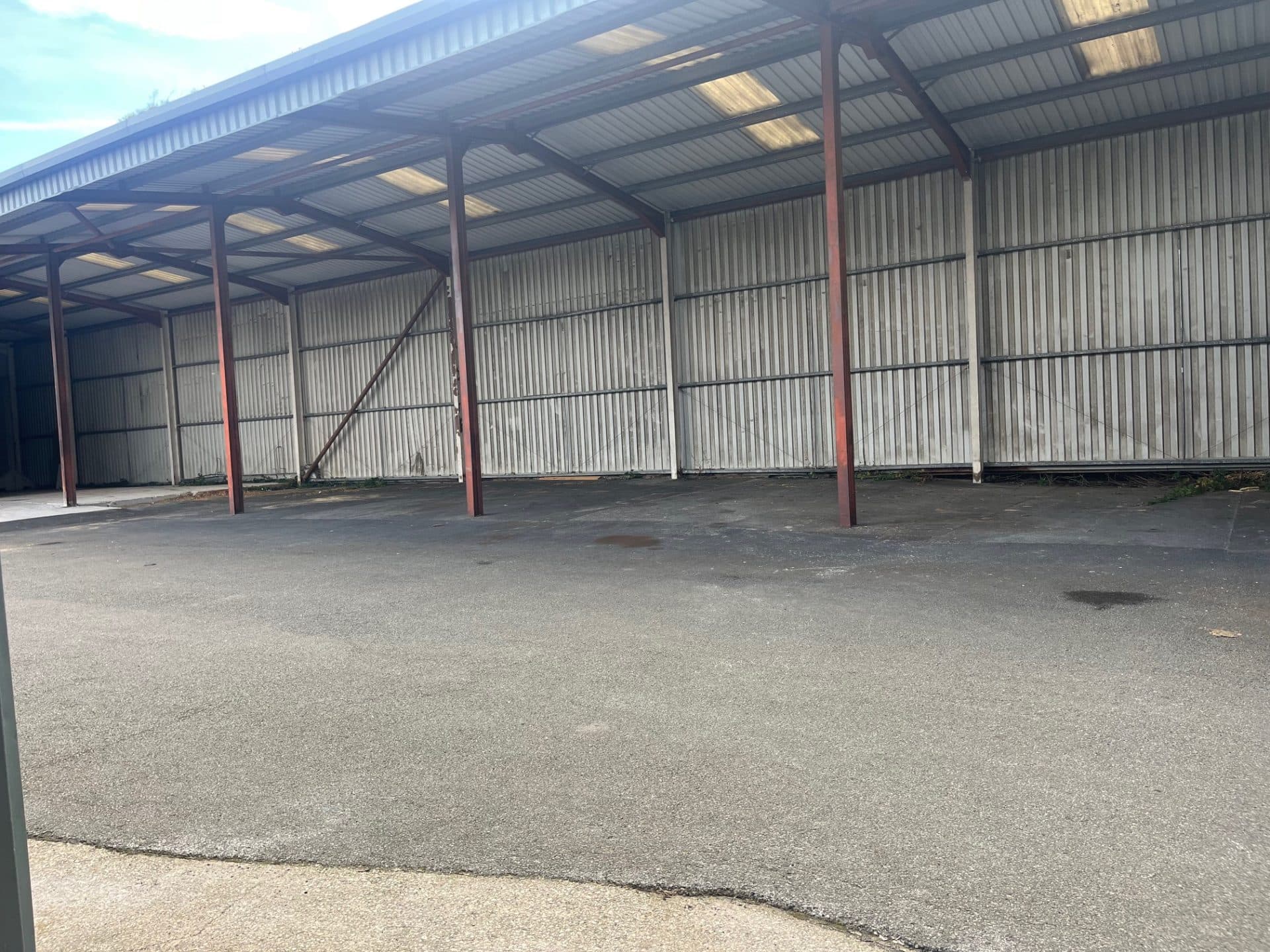 Covered storage canopy